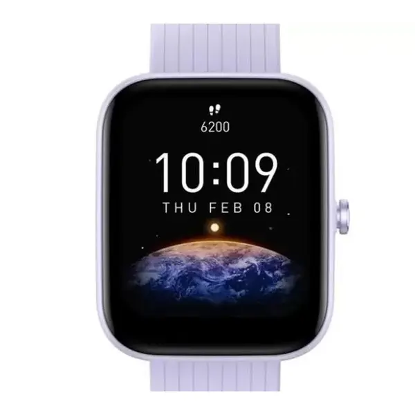 Amazfit Bip 3 5-ATM Water Resistance Smartwatch – Color: Purple – View 2